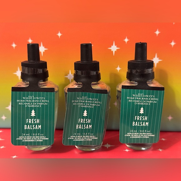 Bath & Body Works Other - NWT(3)B&BW Fresh Balsam Wallflower Refills